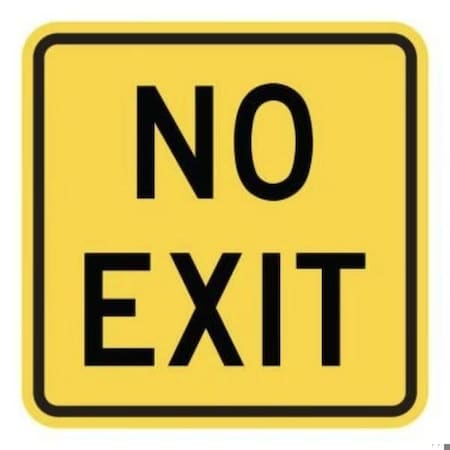 Accuform WARNING SIGN ARROW 30 in X 30 in DG HIGH FRW309DP